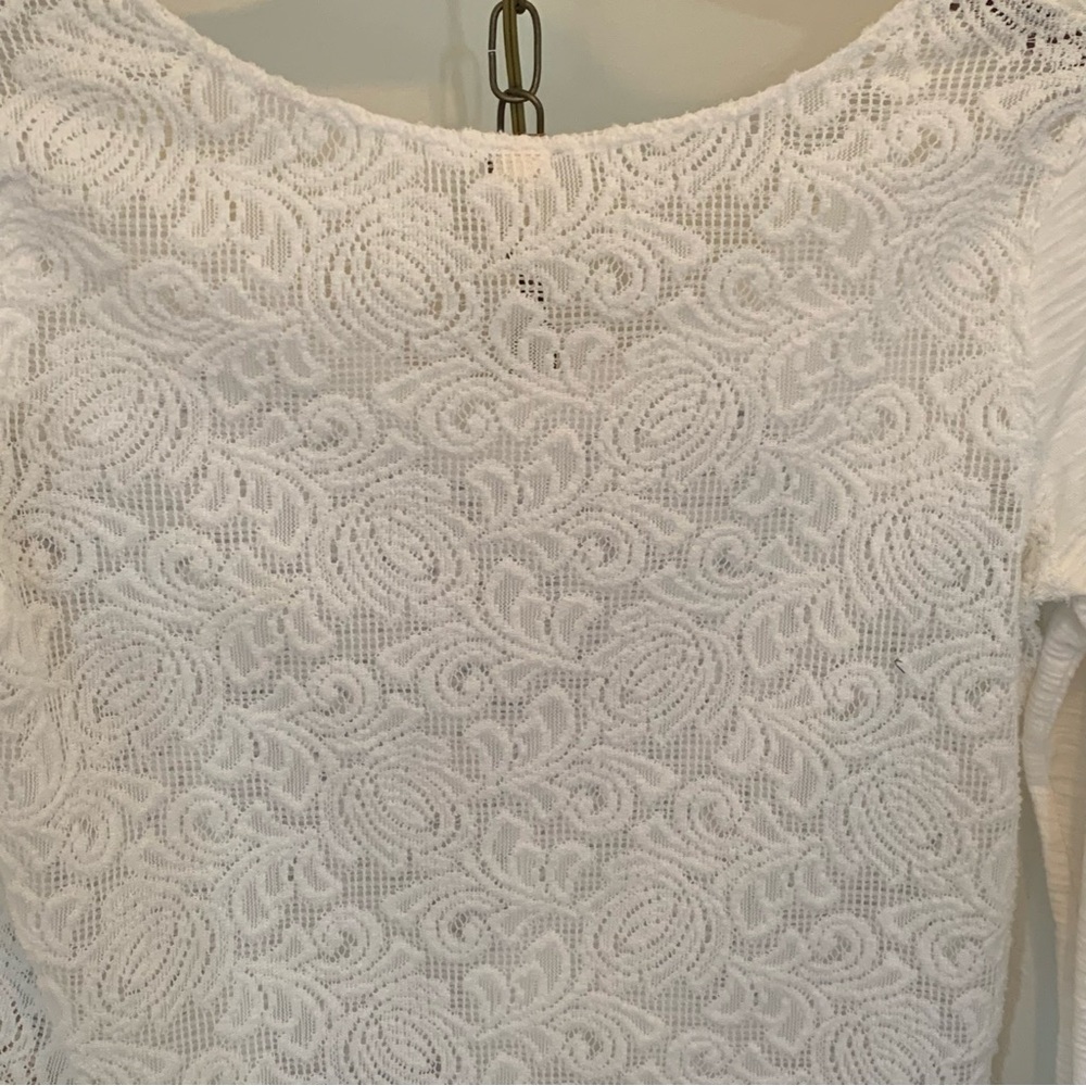 Free People We The Free Floral and Lace Top - Picture 5 of 9